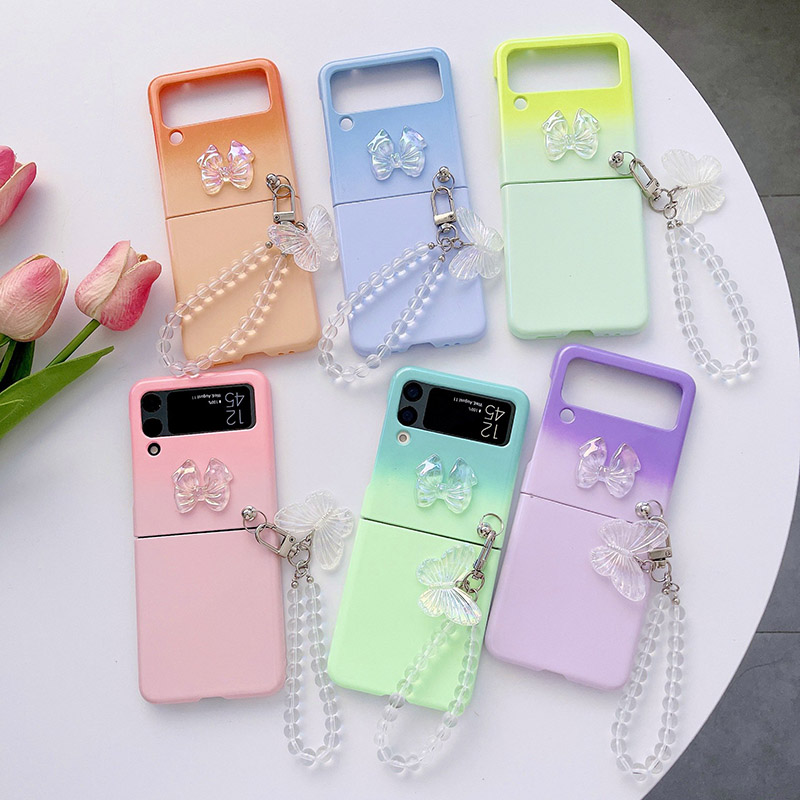 Galaxy Z Flip 4 Case with Strap Bracelet, Cute 3D Bear Z Flip 4 Case P –  Redpepper Cases