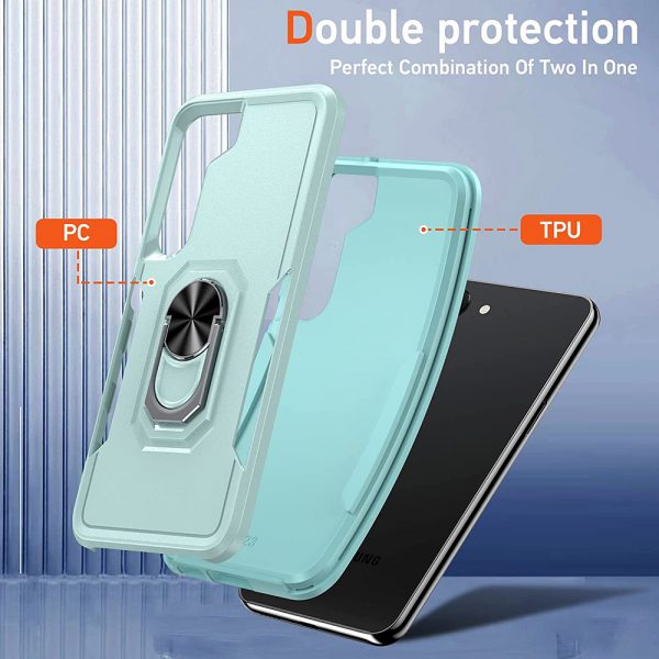 drop protection Samsung Galaxy s23 plus case with screen protector and ring holder